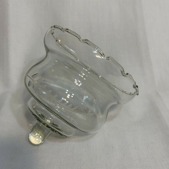 Clear Glass 4" Peg Decorative Candle Holder - Picture 1 of 7